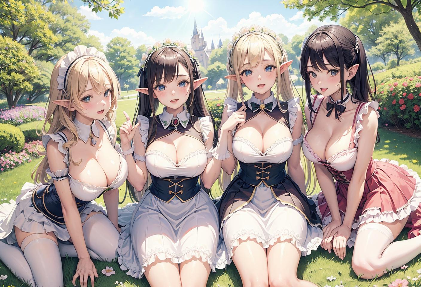 エルフとメイド