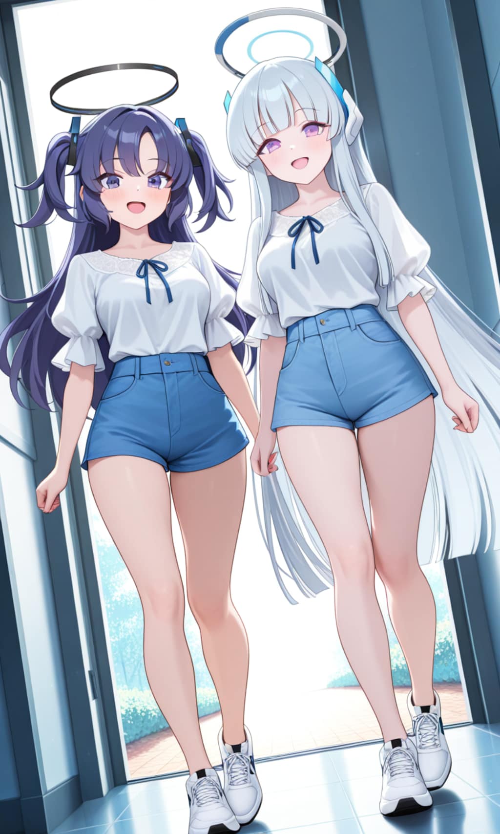 ユウカとノア　夏私服　ショートパンツ3