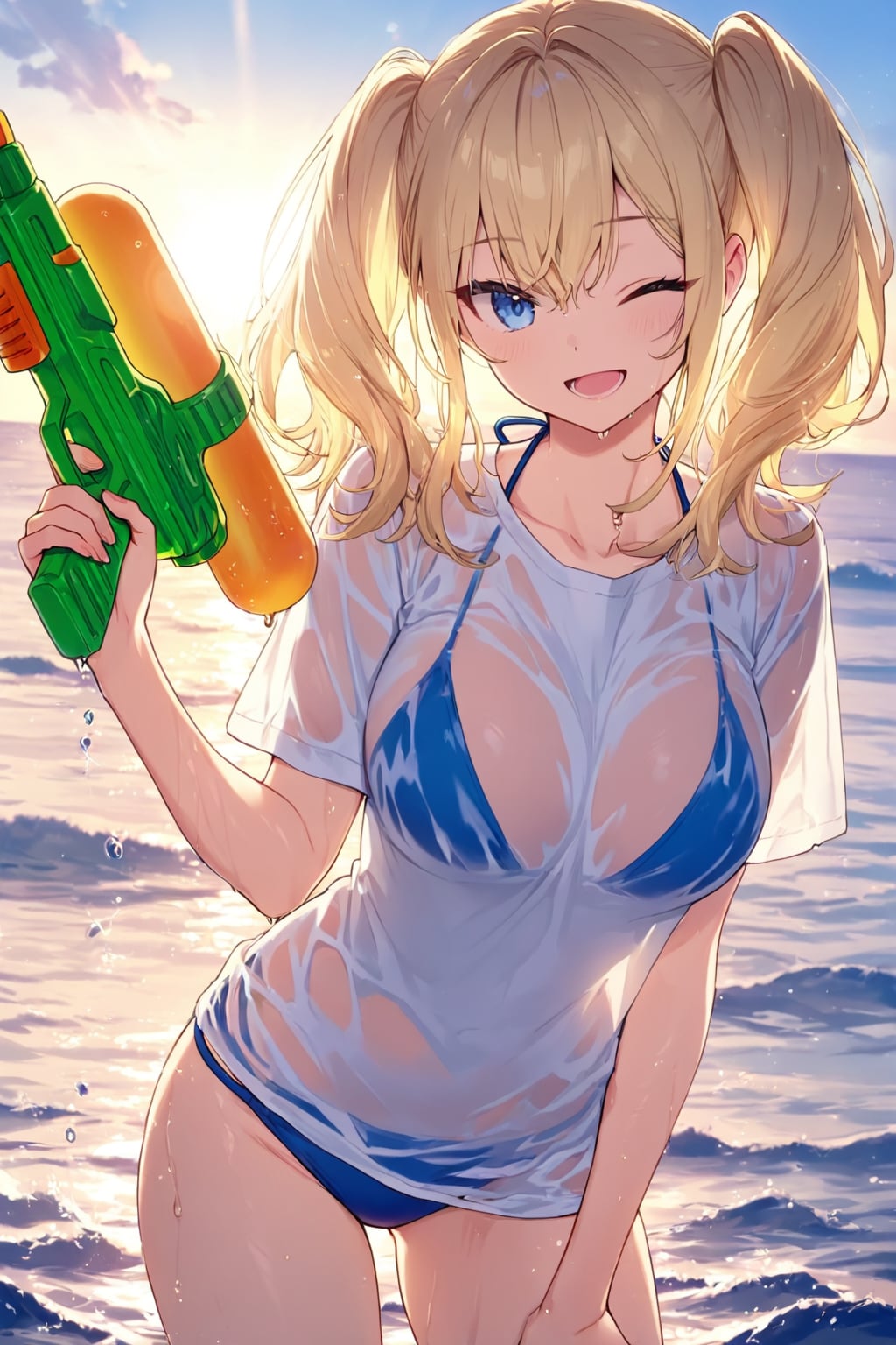 もう水着でいい暑さ
