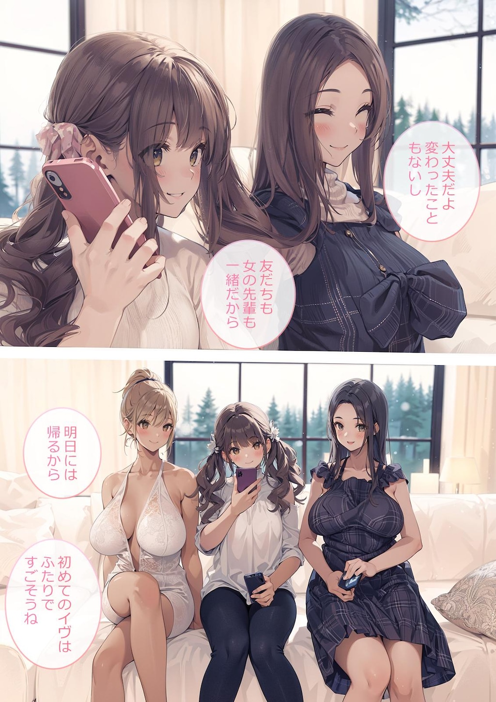 彼女がヤリサーで先輩たちと(1)