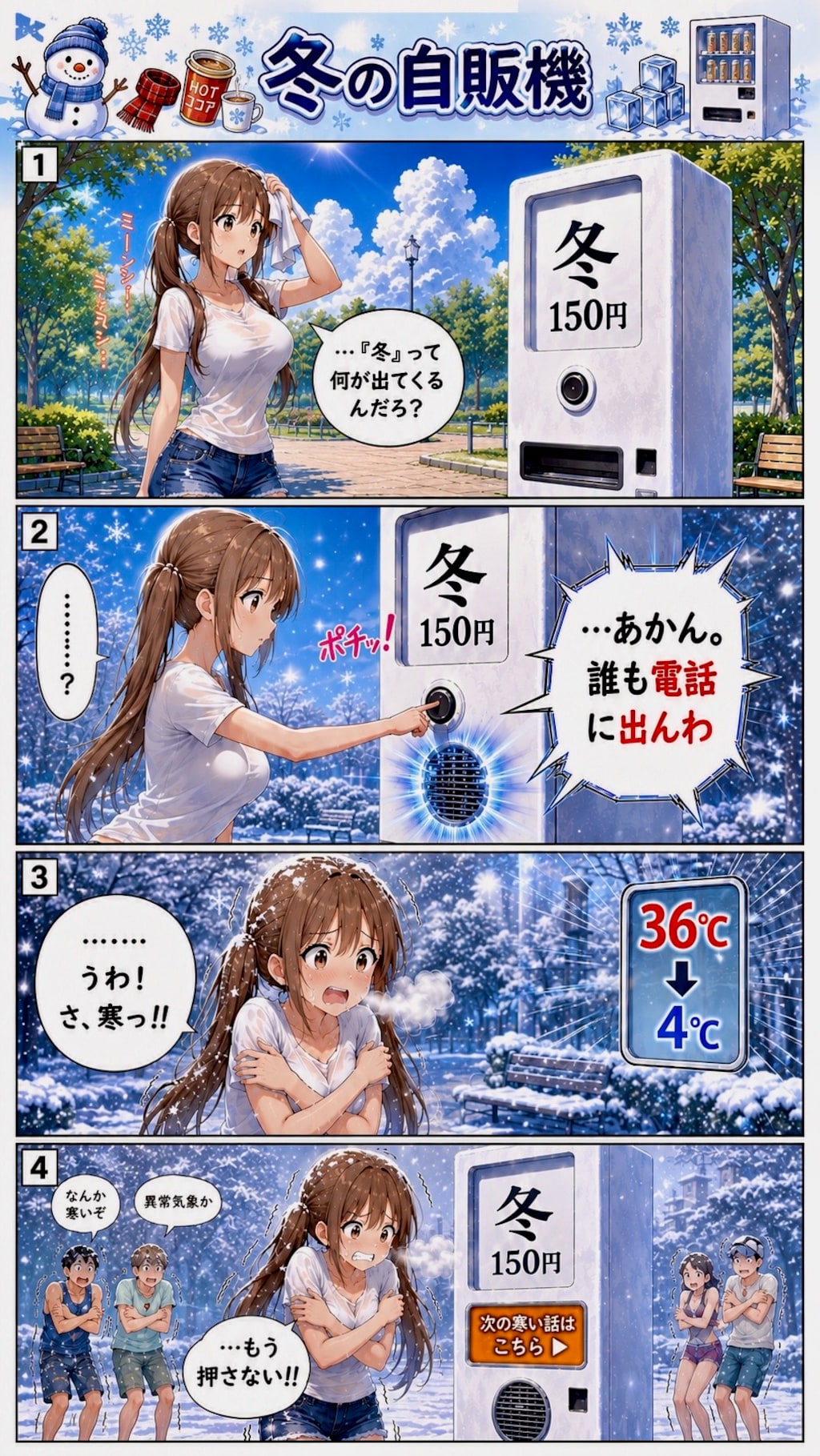 「冬」の自販機