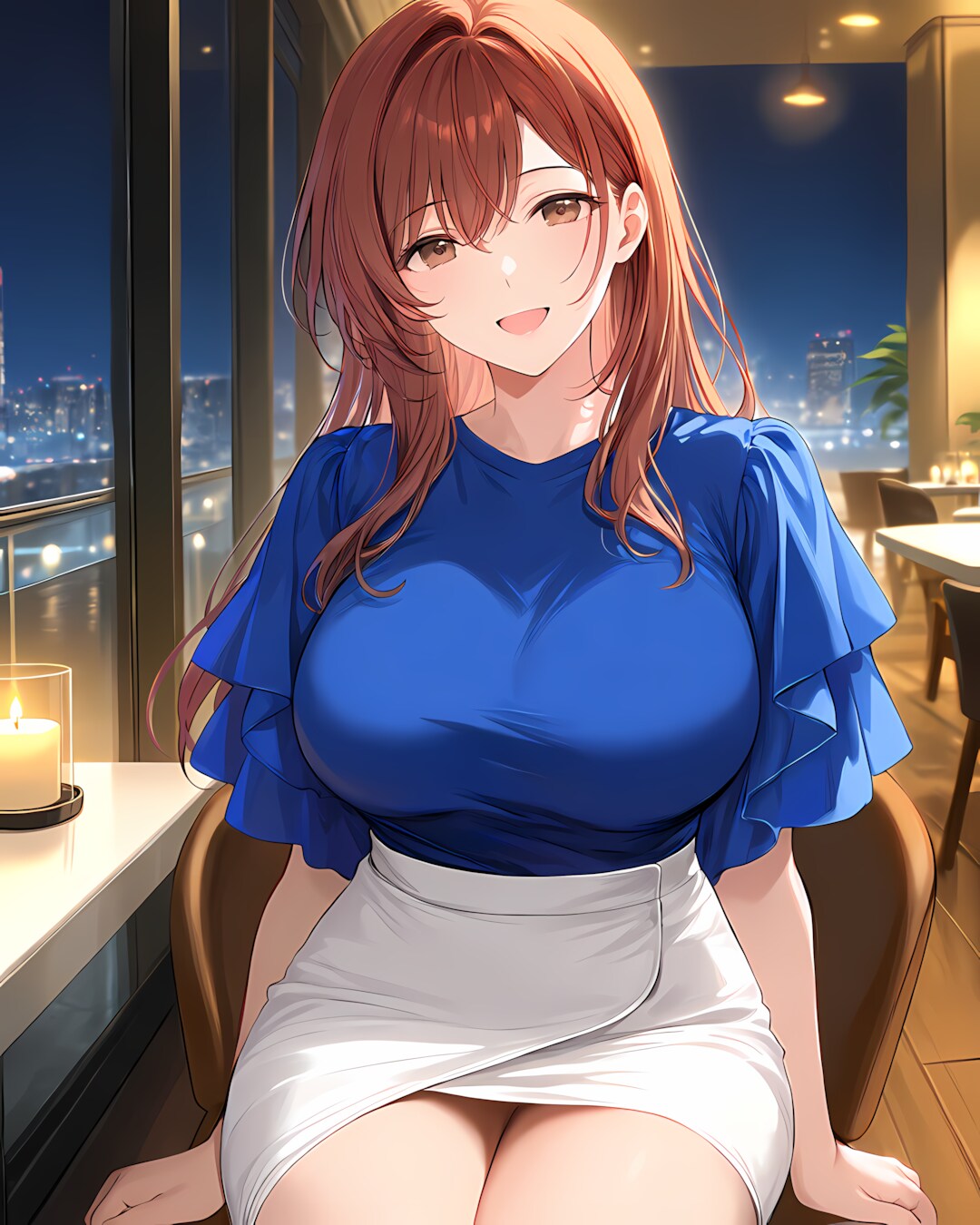 お洒落レストラン🍽️ノノカちゃんとディナー