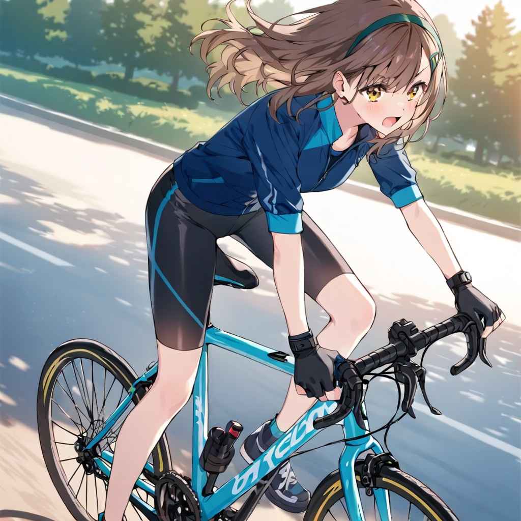 LILAC実力テスト「自転車」 | の人気AIイラスト・グラビア