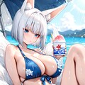 加賀と海とかき氷（アズールレーン） 2枚目