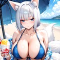 加賀と海とかき氷（アズールレーン） 5枚目