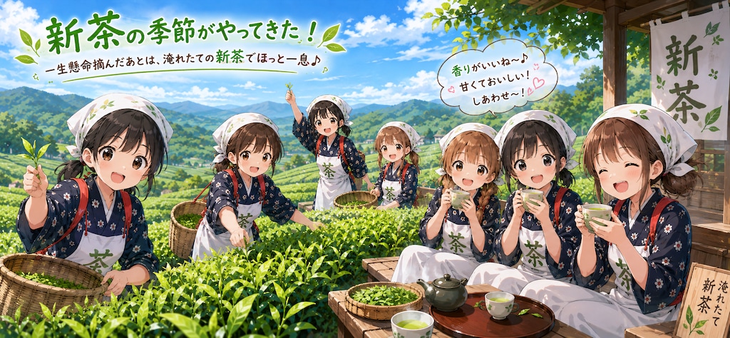 採れたての新茶を味わう