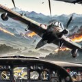 戦闘機コクピットからの風景 (戦闘) 4枚目
