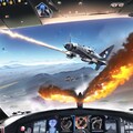 戦闘機コクピットからの風景 (戦闘) 2枚目