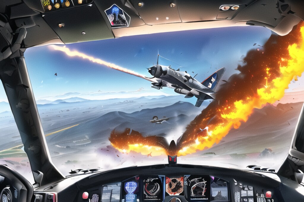 戦闘機コクピットからの風景 (戦闘)