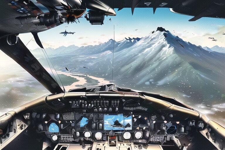 戦闘機コクピットからの風景 (戦闘)