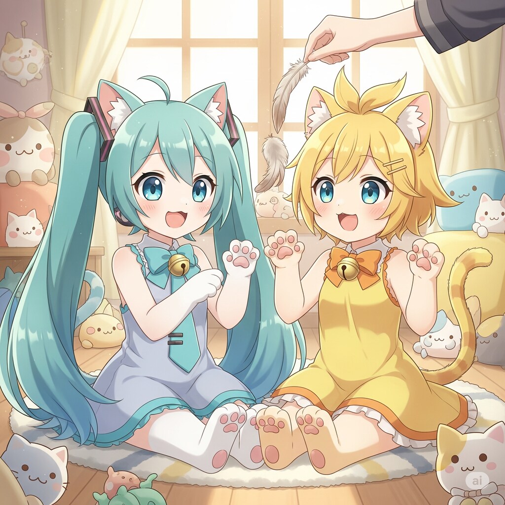 ねこミク ねこリン🐾