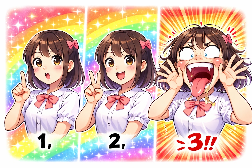 ！？更にさらに! 変な顔？！
