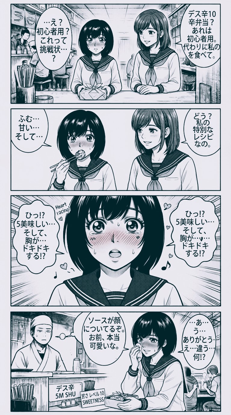 Geminiで4コママンガ