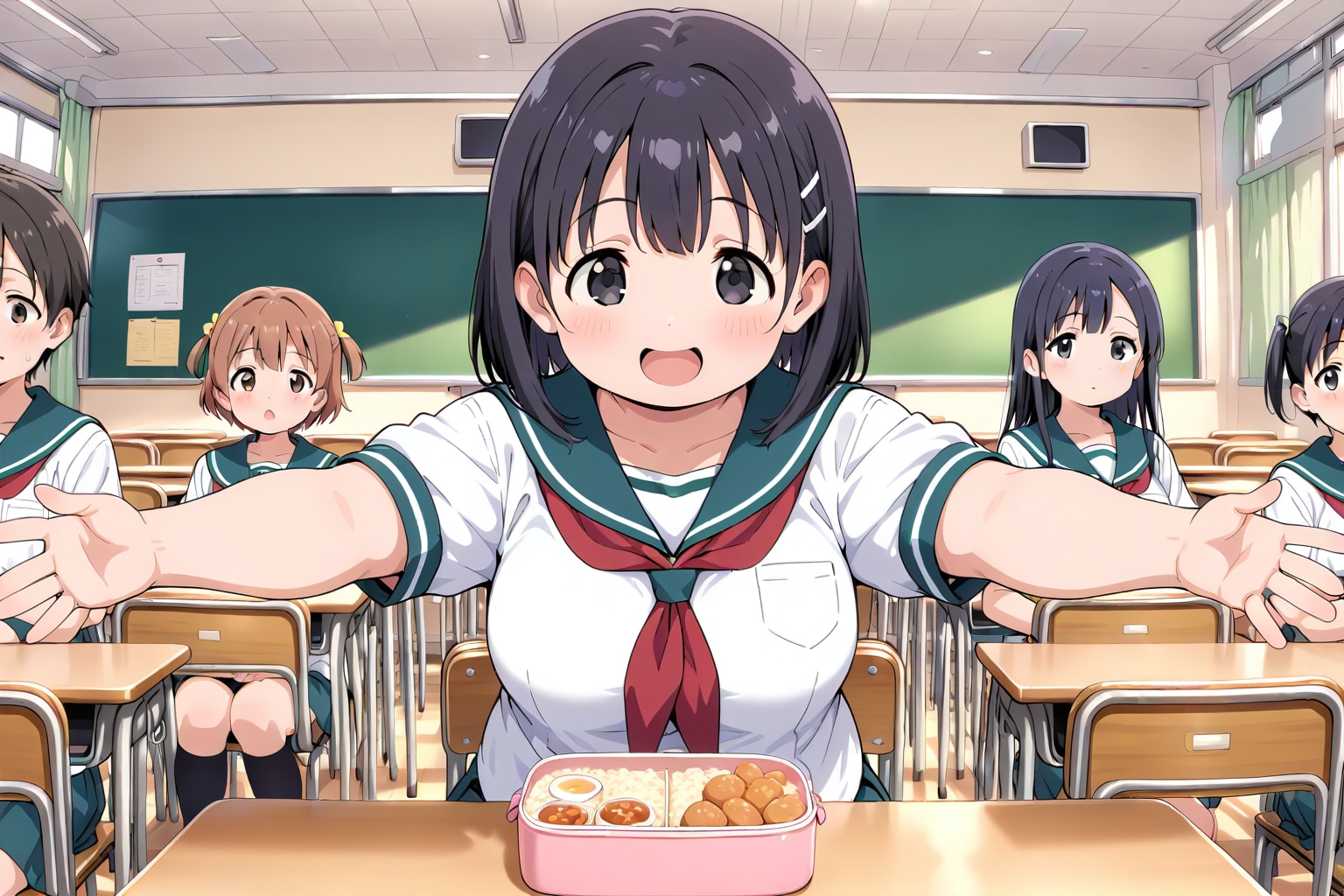 やっとお昼ごはんだー！ | の人気AIイラスト・グラビア