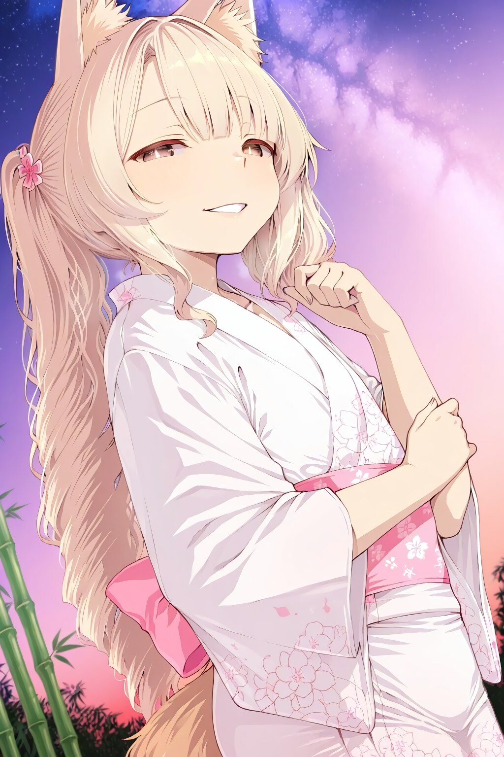 00.星空と狐娘師匠
