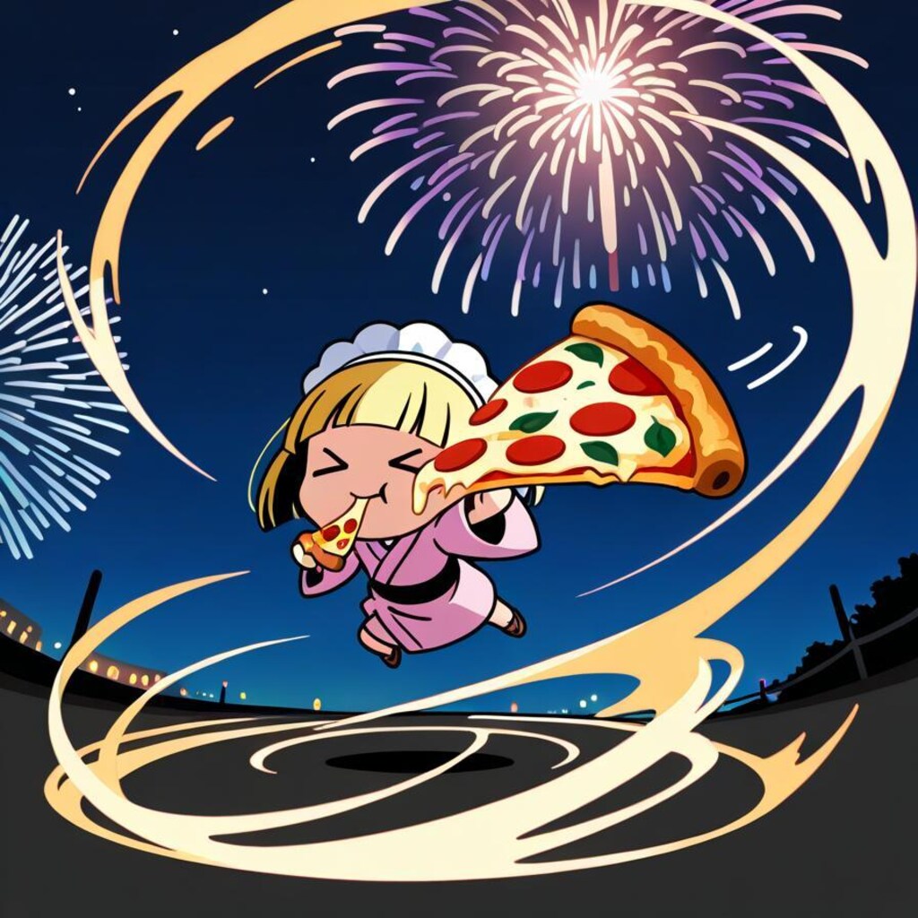 夏や！花火や！おピッツァや！🎆🎇🍕