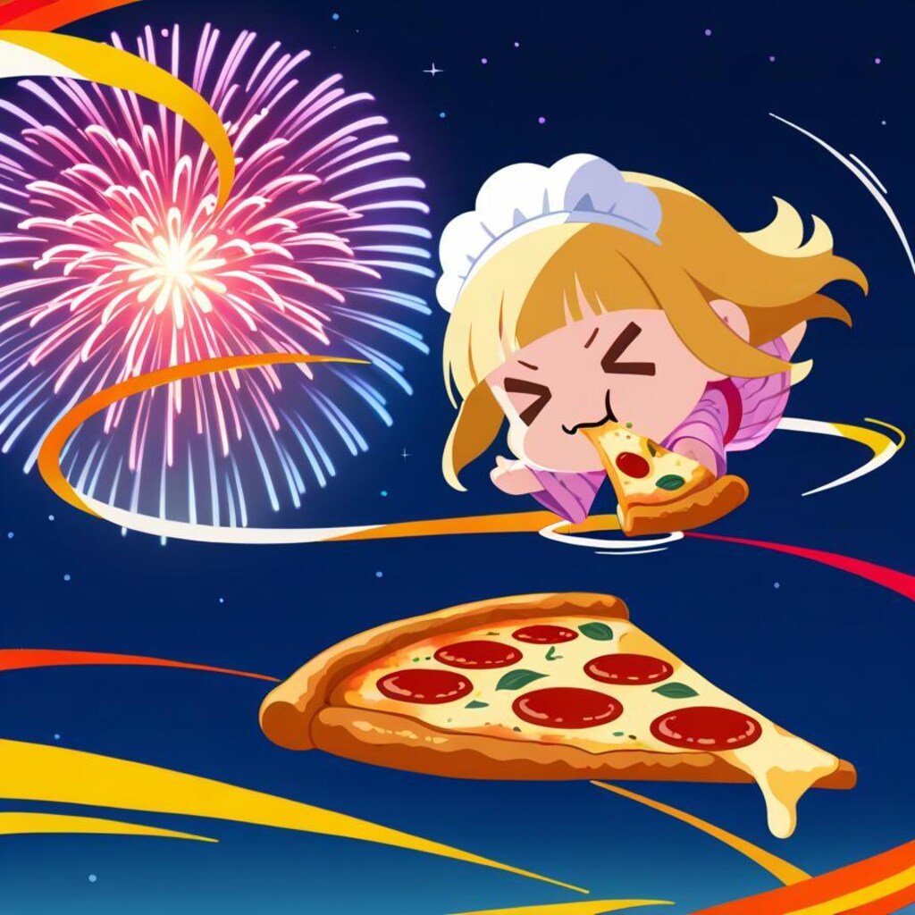 夏や！花火や！おピッツァや！🎆🎇🍕
