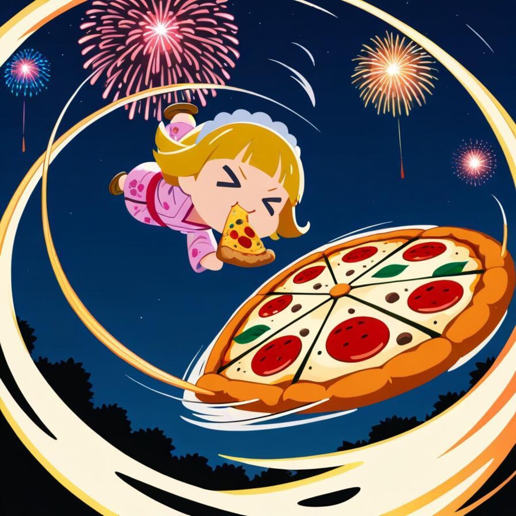 夏や！花火や！おピッツァや！🎆🎇🍕