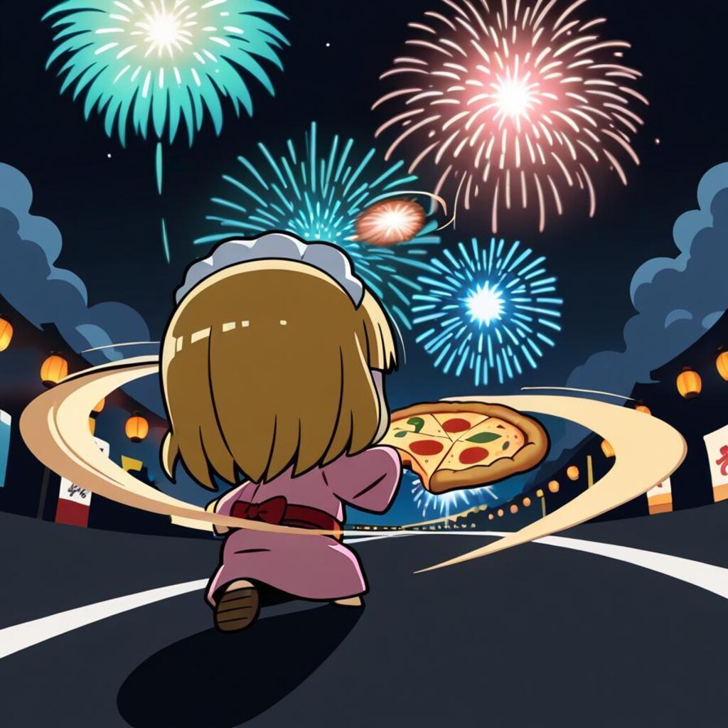 夏や！花火や！おピッツァや！🎆🎇🍕