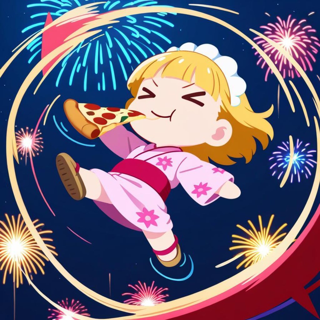 夏や！花火や！おピッツァや！🎆🎇🍕