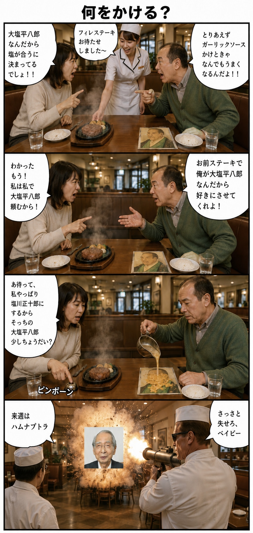 【漫画】何をかける？ | の人気AIイラスト・グラビア