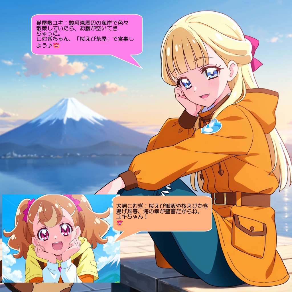 猫屋敷ユキと犬飼こむぎ、マンガンノジュールを見て喜ぶ