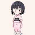 着物を着てみる 2枚目