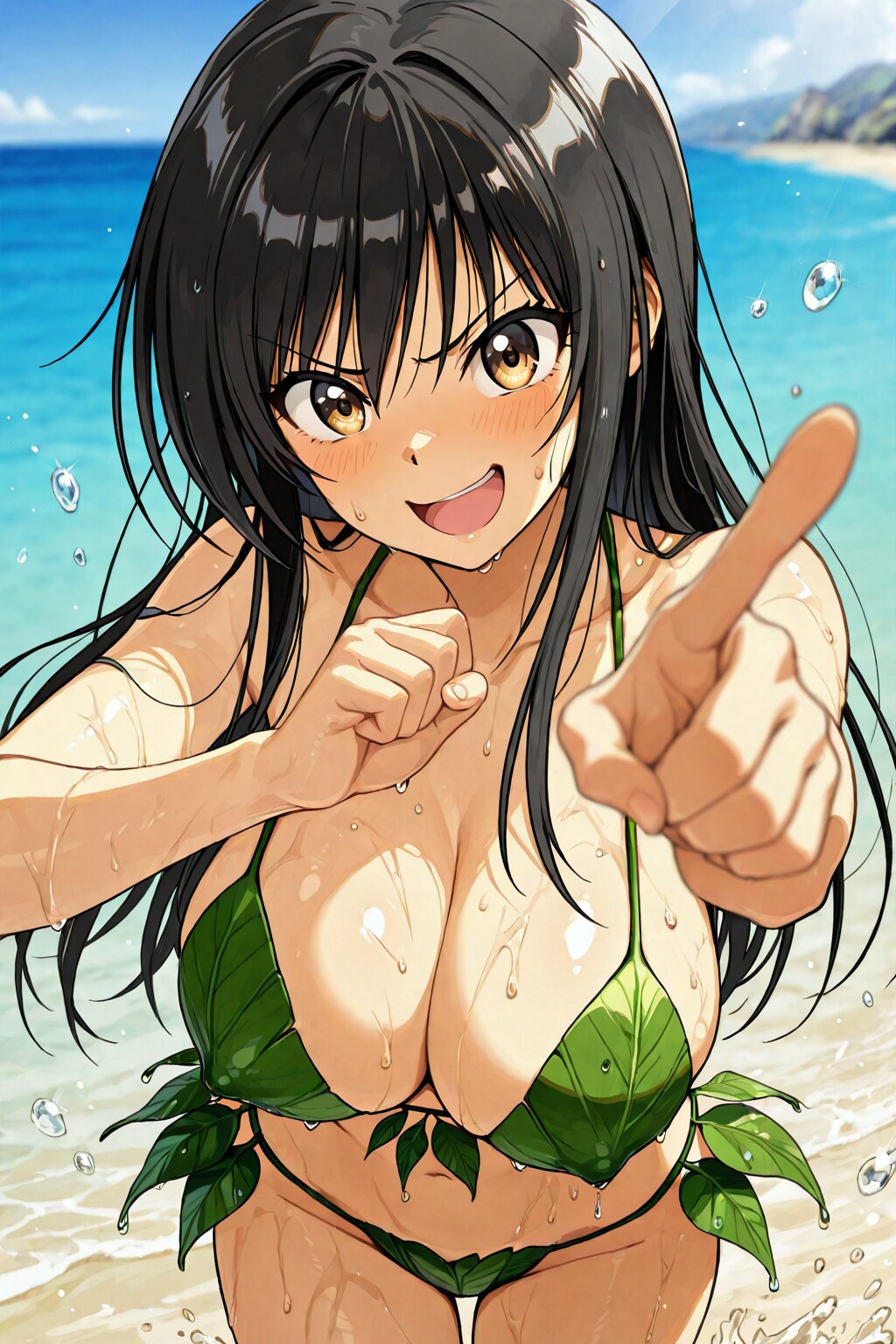 葉っぱビキニシリーズ古手川唯🍃👙🏝️😍❤️