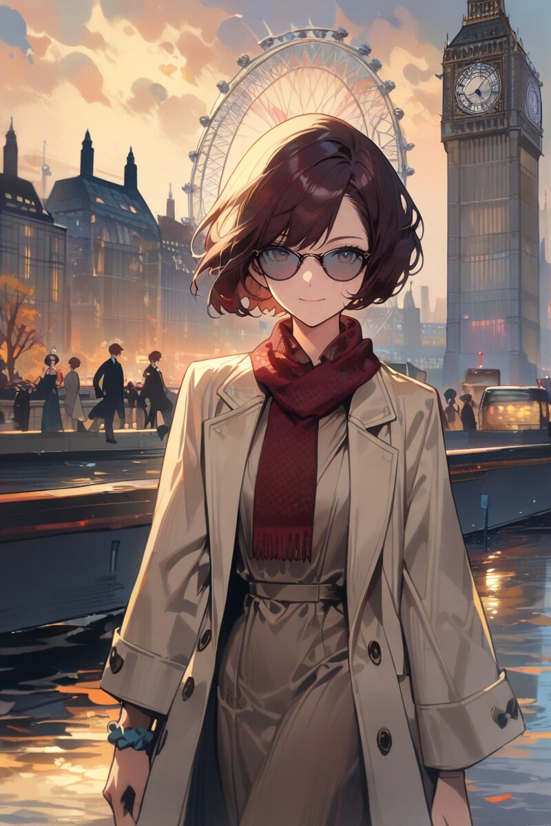 都市の夕方の輝き | の人気AIイラスト・グラビア