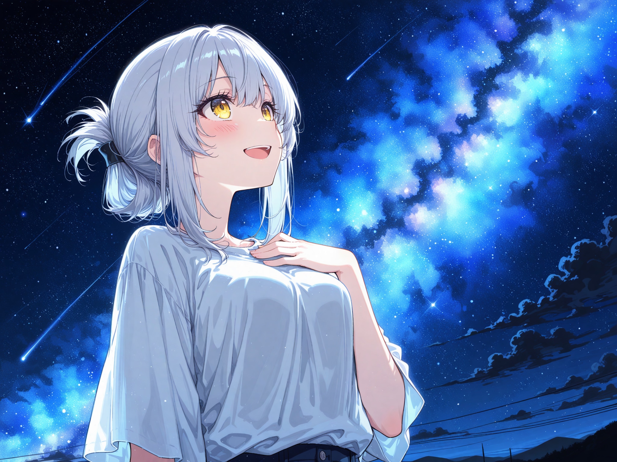 看板娘　starry night