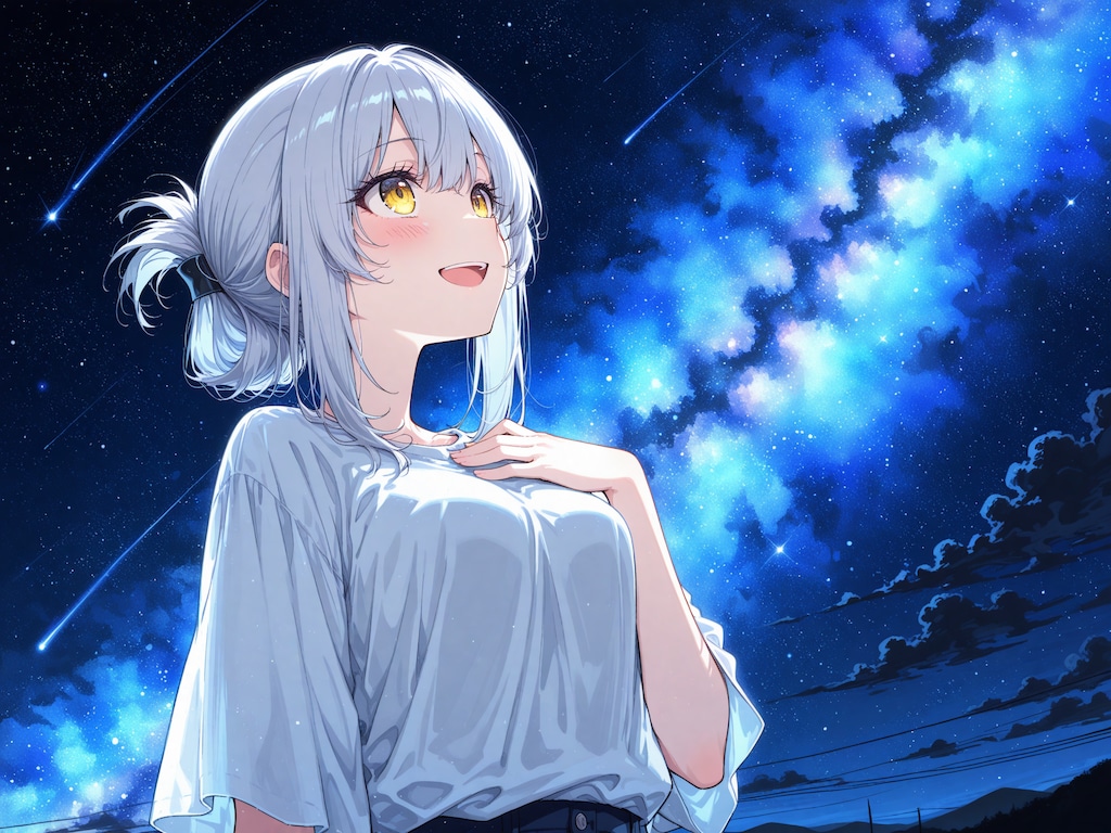 看板娘　starry night