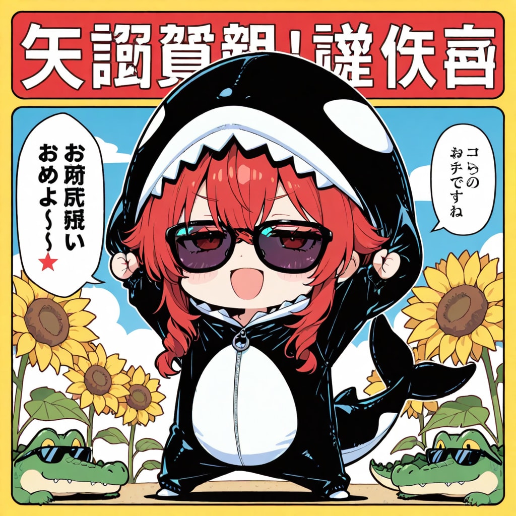 シャチの赤髪ちゃん