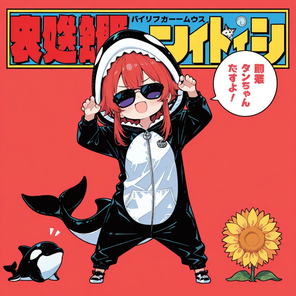 シャチの赤髪ちゃん
