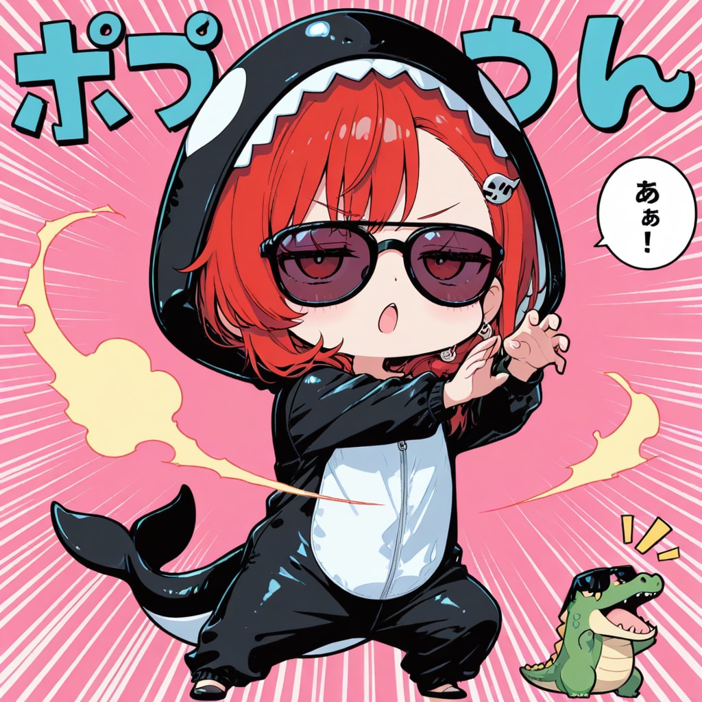 シャチの赤髪ちゃん
