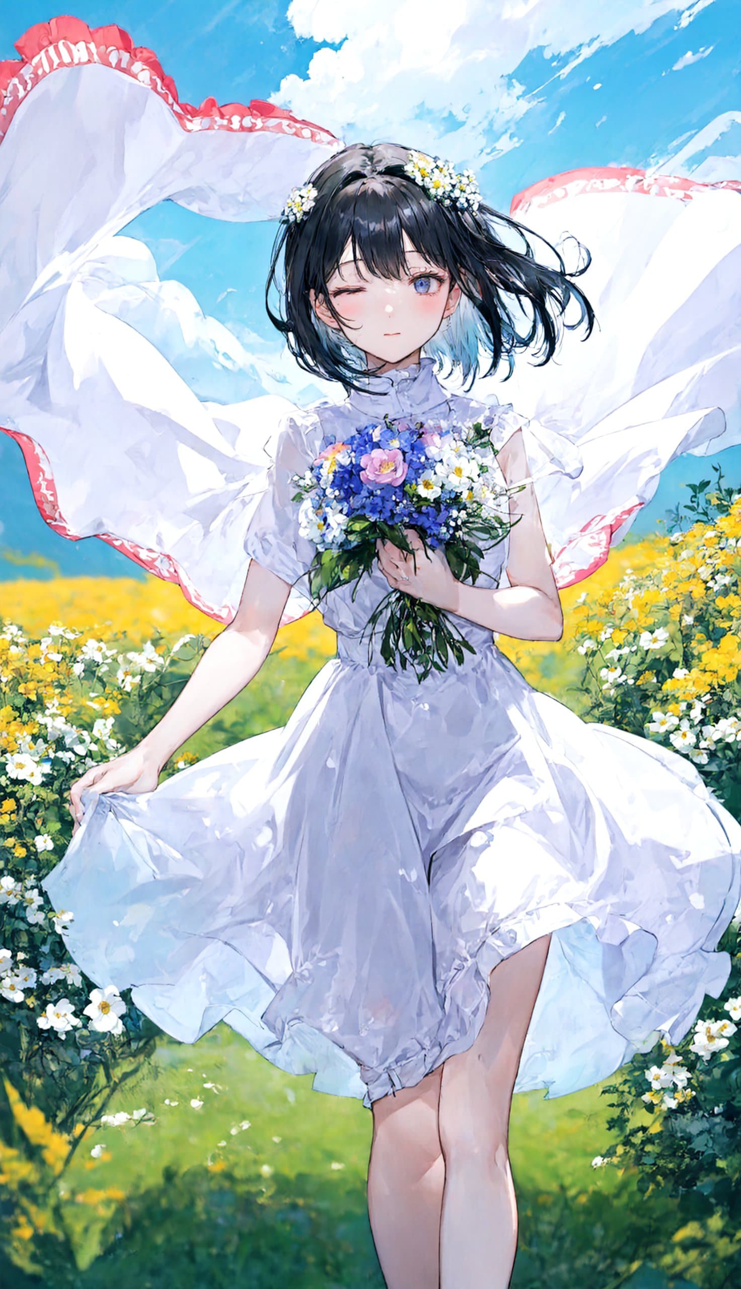 白いドレスの君に