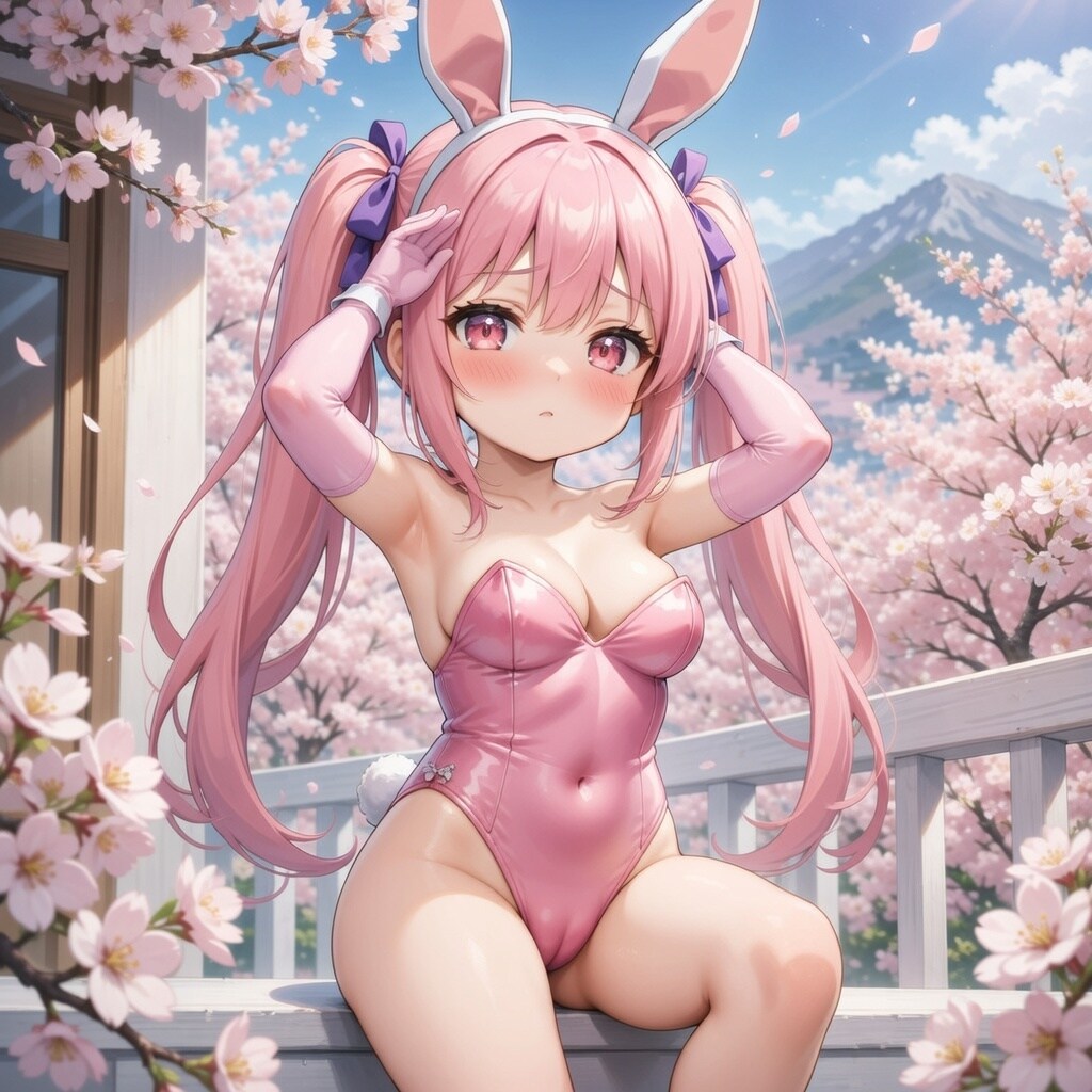 ももツイぴょん。桜