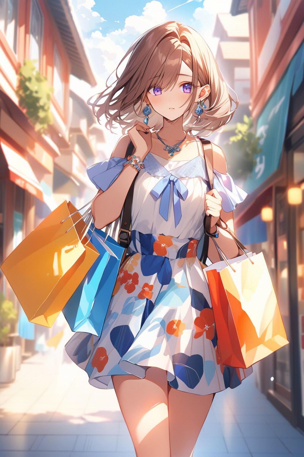 派手なワンピース２ | の人気AIイラスト・グラビア