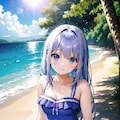 白髪娘水着 5枚目