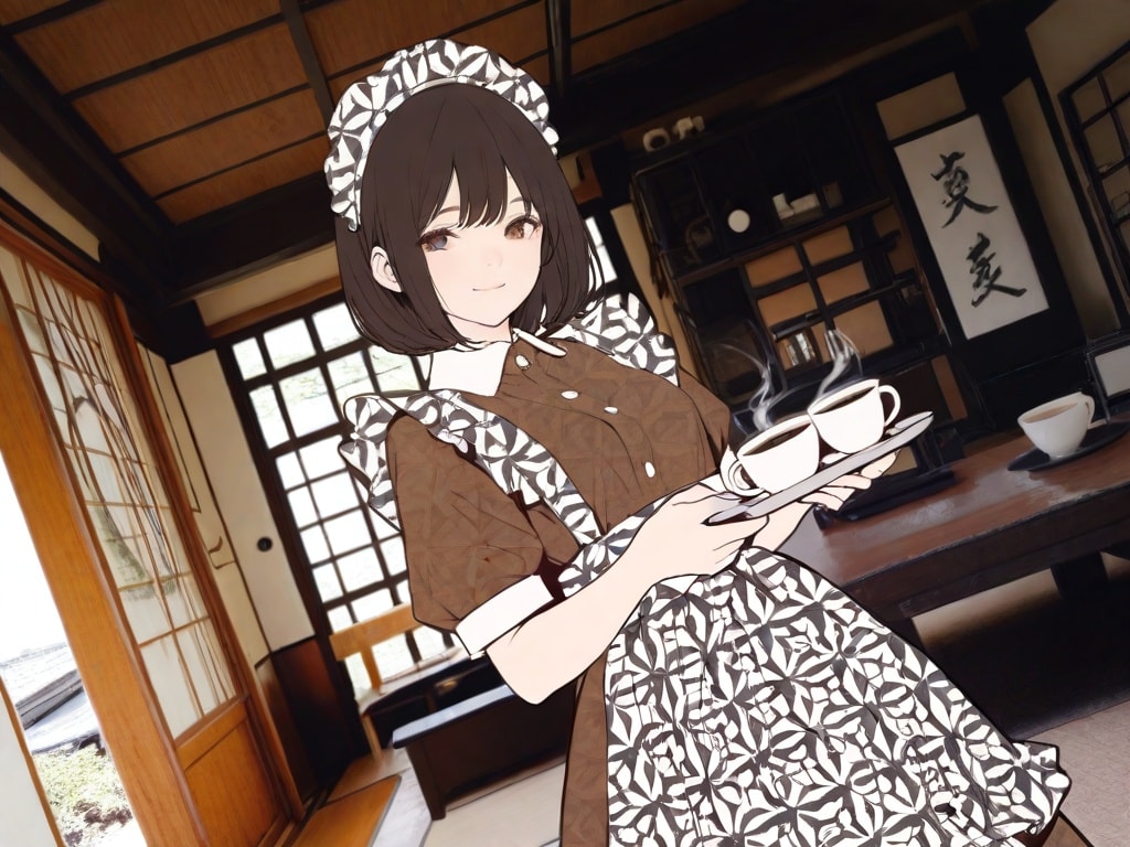 古民家カフェのおねえさん
