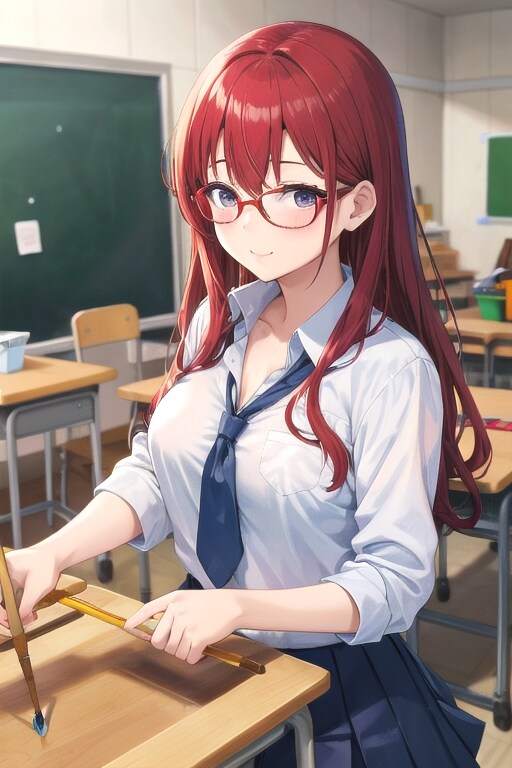 部活動中の女の子
