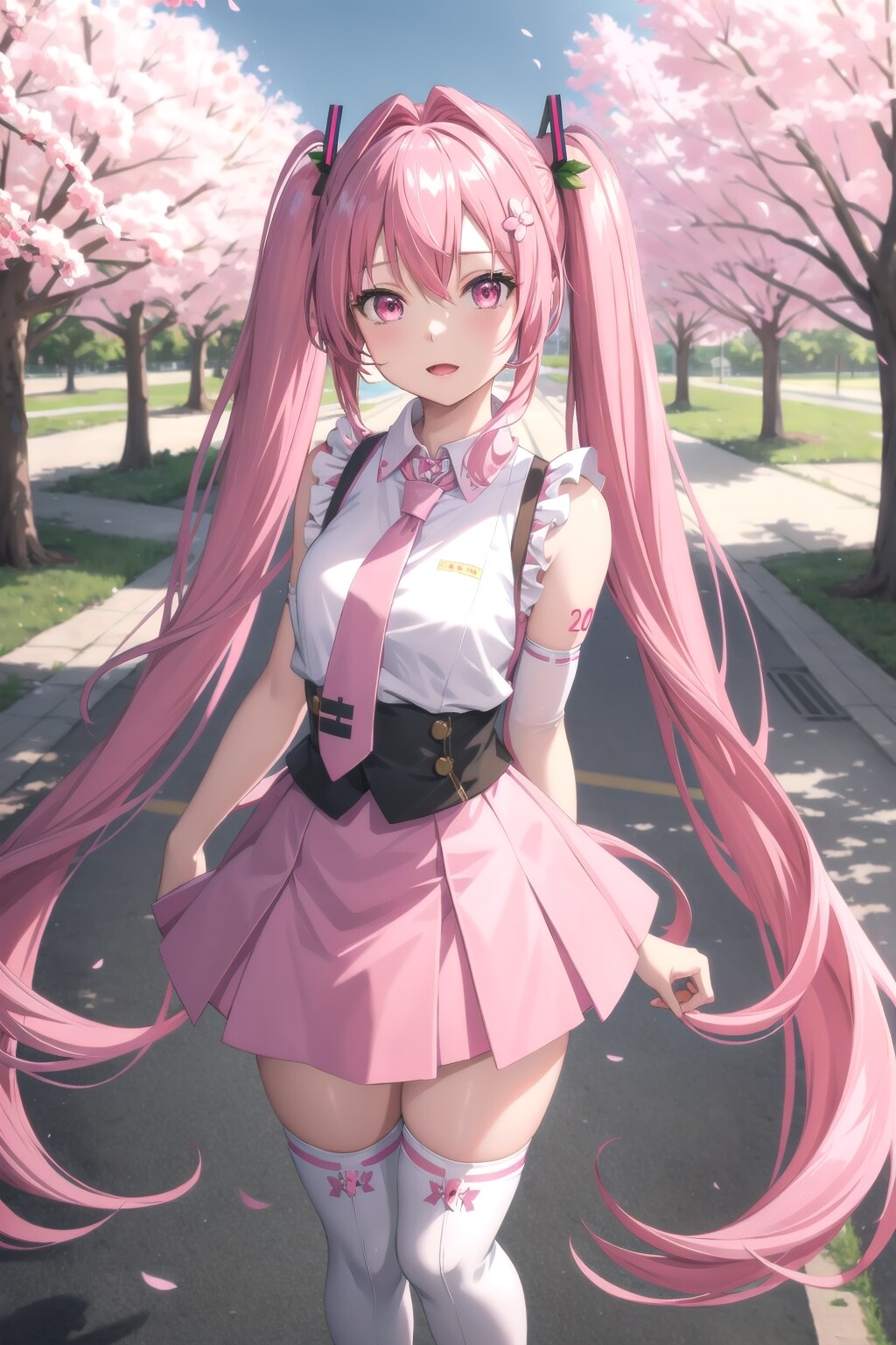 桜ミク | の人気AIイラスト・グラビア