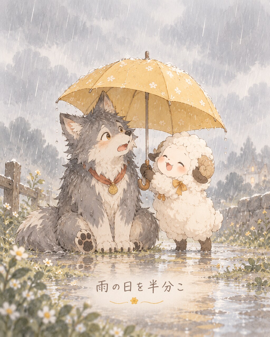 雨の日を半分こ