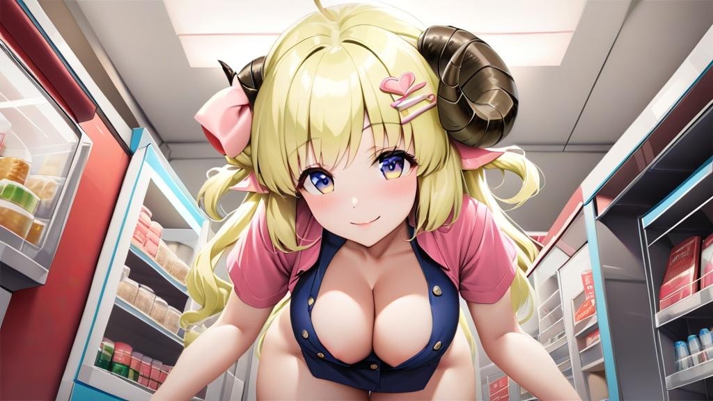 コンビニの商品目線