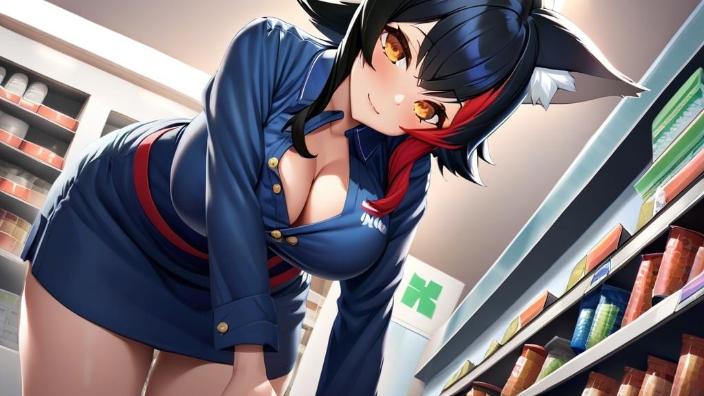 コンビニの商品目線