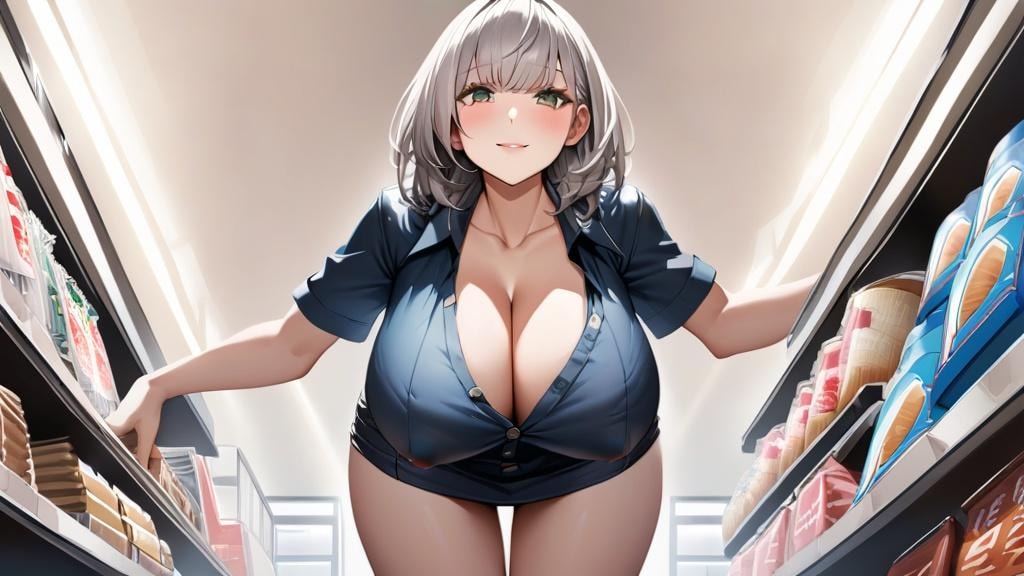 コンビニの商品目線