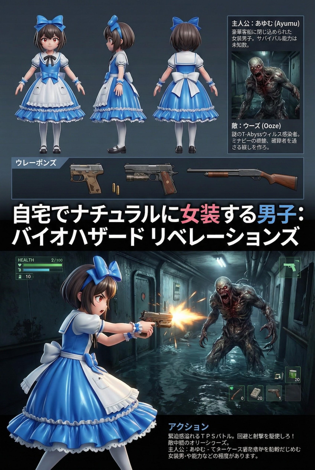 ゲーム雑誌13　自宅でナチュラルに女装する男子