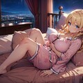 パジャマ姿の金髪少女 2枚目