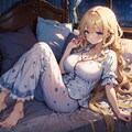 パジャマ姿の金髪少女 6枚目