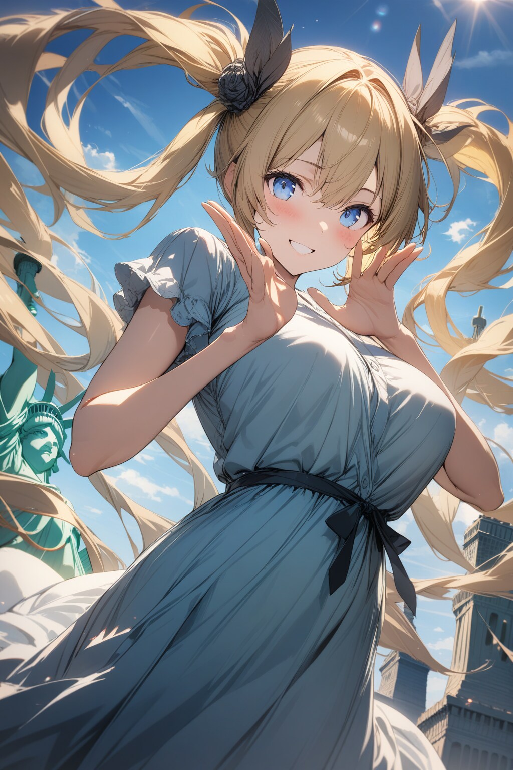 アメリカ観光するふたり