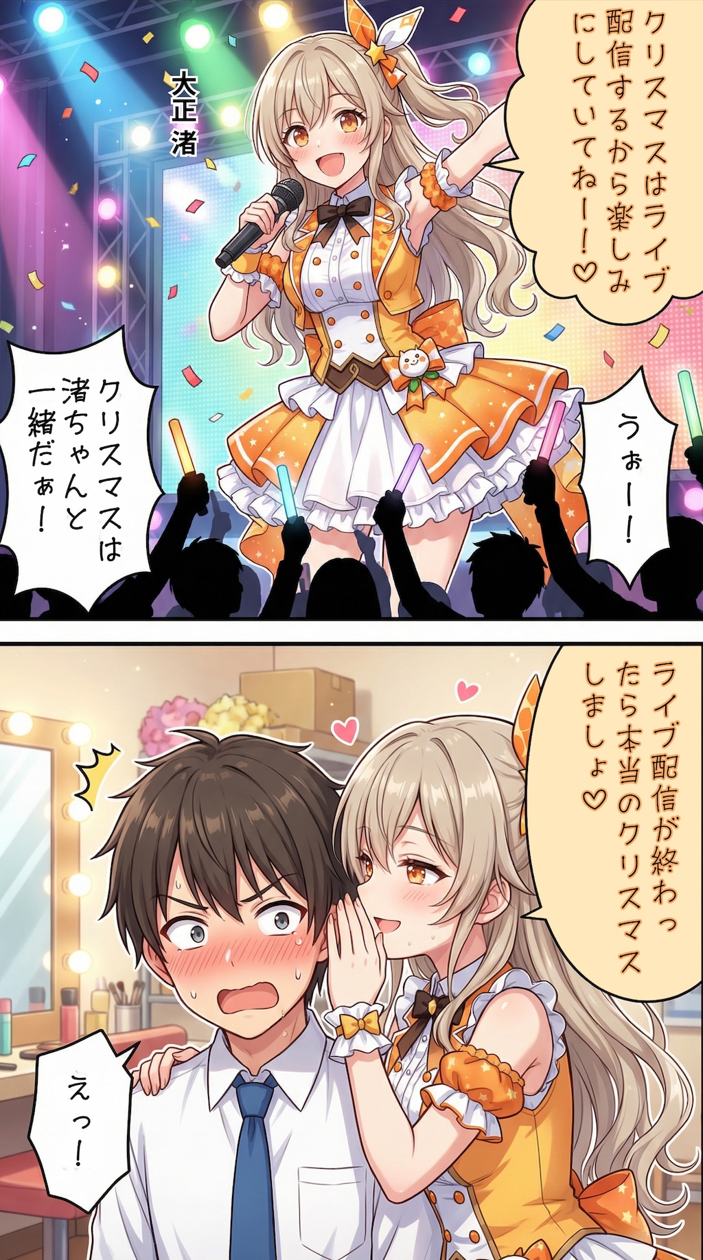 クリスマスに誘うアイドル